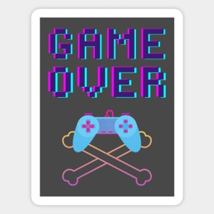 Game Over Gamer Apparel Magnet